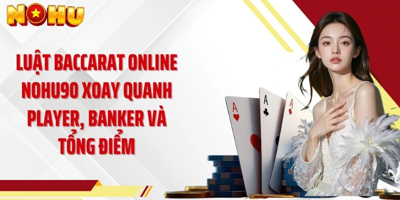Luật Baccarat online NOHU90 xoay quanh Player, Banker và tổng điểm